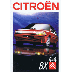 Catalogue Citroen BX 1989 4x4 (Suisse)