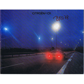 Catalogue Citroen CX Super/Pallas/GTI/Prestige