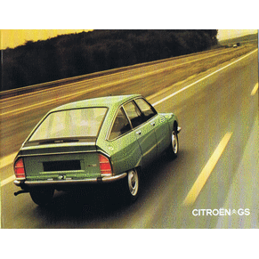 Catalogue Citroen GS 1972 GS/1200/Convertisseur/Break