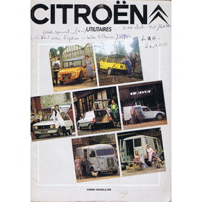 Catalogue Citroen 1981 utilitaires Méhari/LNA/GSA/Acadiane/1000 1600/C35L