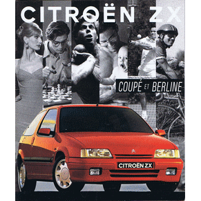 Brochure Citroen ZX 1993 coupé et berline