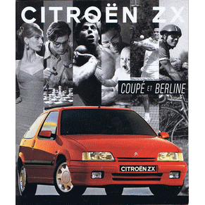 Brochure Citroen ZX 1993 coup et berline