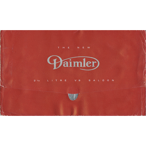 Brochure Daimler 2,5 litre V8 saloon