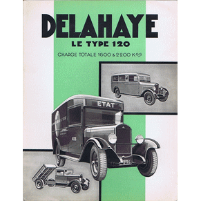 Brochure Delahaye le type 120