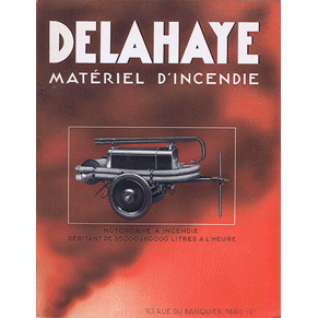 Brochure Delahaye matériel d'incendie
