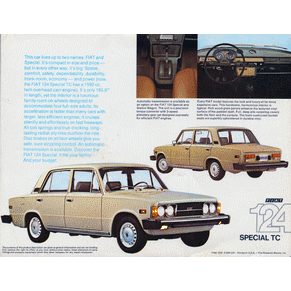 Brochure Fiat 124 Special TC 1974 PDF