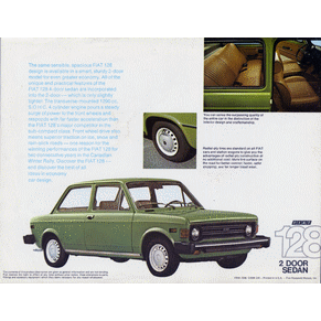 Brochure Fiat 128 2-door sedan 1974 PDF