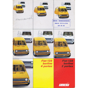 Brochure Fiat 128 berline (3635)