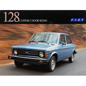 Brochure Fiat 128 custom 2-door sedan 1974 PDF