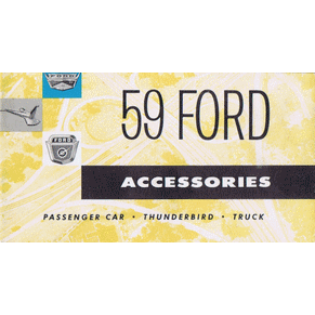 Brochure Ford 1959 accessories