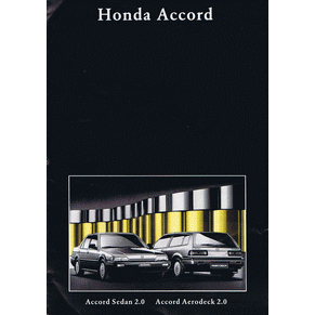 Brochure Honda Accord 1985 (Switzerland)