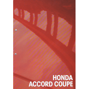 Brochure Honda Accord coupé (Switzerland)