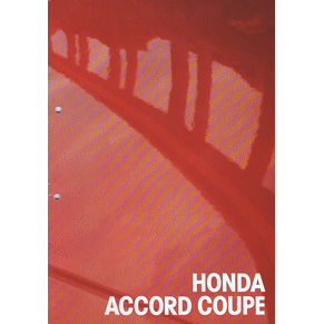 Brochure Honda Accord coup (Switzerland)