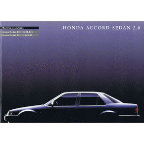 Brochure Honda Accord sedan 2.0 (Switzerland)