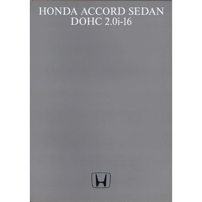 Brochure Honda Accord sedan dohc 2.0i-16 (Switzerland)