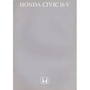 Brochure Honda Civic 16v 1988 (Switzerland)