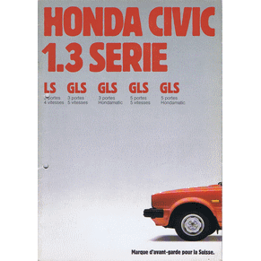 Brochure Honda Civic 1.3 (Switzerland)