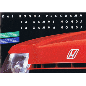 Brochure Honda 1986 range (Switzerland)