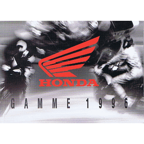 Brochure Honda gamme 1996