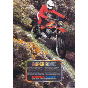 Brochure Honda XL 250 "S" 1978