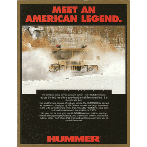 Brochure Hummer 1992 PDF