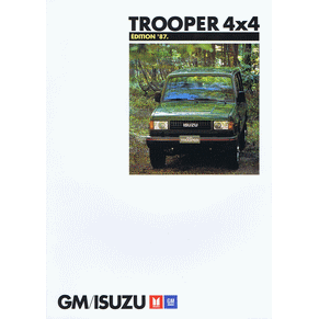Brochure Isuzu Trooper 4x4 1987 (Switzerland)