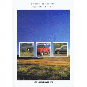 Brochure Land Rover 1989 range