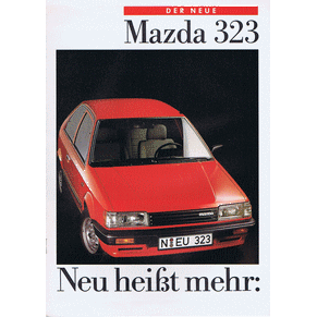Brochure Mazda 323 1985 (Germany)