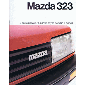 Brochure Mazda 323 1985 3 portes hayon/5 portes hayon/Sedan 4 portes (Switzerland)