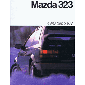 Brochure Mazda 323 1986 4WD Turbo 16V (Switzerland)
