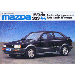 Brochure Mazda 323 1986 4x4