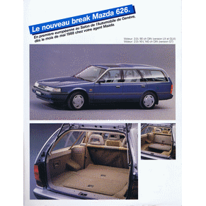 Brochure Mazda 626 1988 break (Switzerland)