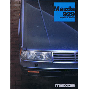 Brochure Mazda 929 1986 berline 4 portes