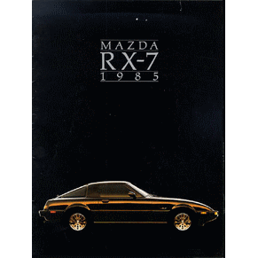 Brochure Mazda RX-7 1985 PDF