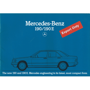Brochure Mercedes Benz 190/190E 1983 (Export) (02-05/0683)