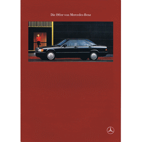 Brochure Mercedes Benz 190 1989 (Switzerland) (00-01/0889)