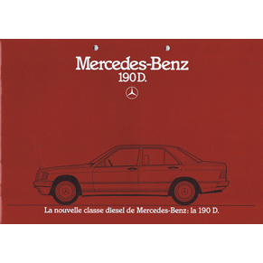 Brochure Mercedes Benz 190D 1984 (03-04/1084)