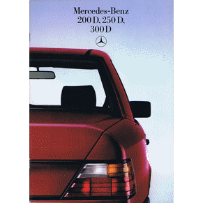 Brochure Mercedes Benz 200D/250D/300D 1984 (03-00/1284)
