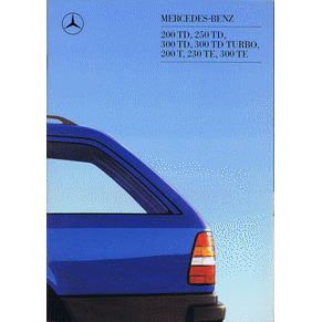 Brochure Mercedes Benz 200TD/250TD/300TD 200T/230TE/300TE 1987 (03-03/0787)