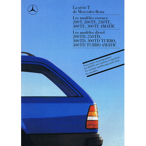 Brochure Mercedes Benz 200T/200TE/230TE/300TE 200TD/250TD/300TD 1988 (03-05/0888)