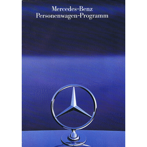 Brochure Mercedes Benz 1986 personenwagen-programm (00-00/0885)