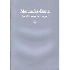Brochure Mercedes Benz 1986 sonderausstattungen (Germany) (00-08/0286)