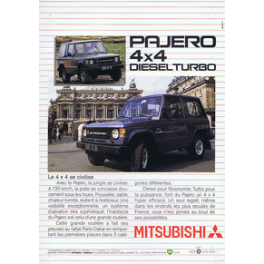 Brochure Mitsubishi Pajero diesel turbo