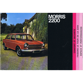 Brochure Morris 2200 1972