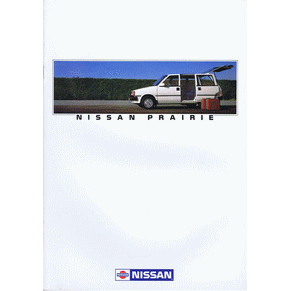Brochure Nissan Prairie 1985 (Switzerland)