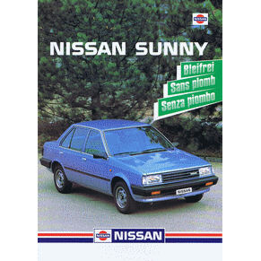 Brochure Nissan Sunny 1985 (Switzerland)