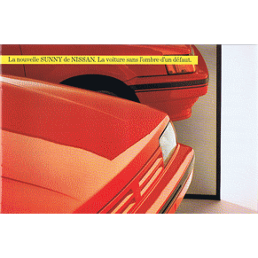 Brochure Nissan Sunny 1987 (Switzerland)