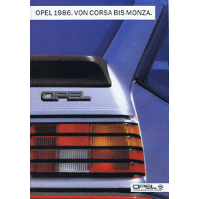 Brochure Opel 1986 (Germany) (12070)