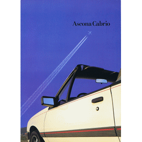 Brochure Opel Ascona 1987 cabrio Hammond & Thiede (Switzerland)