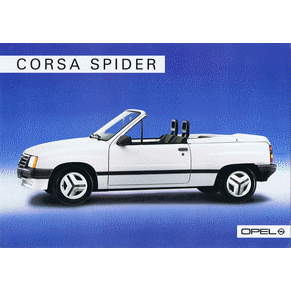 Brochure Opel Corsa 1987 Spider (Switzerland)